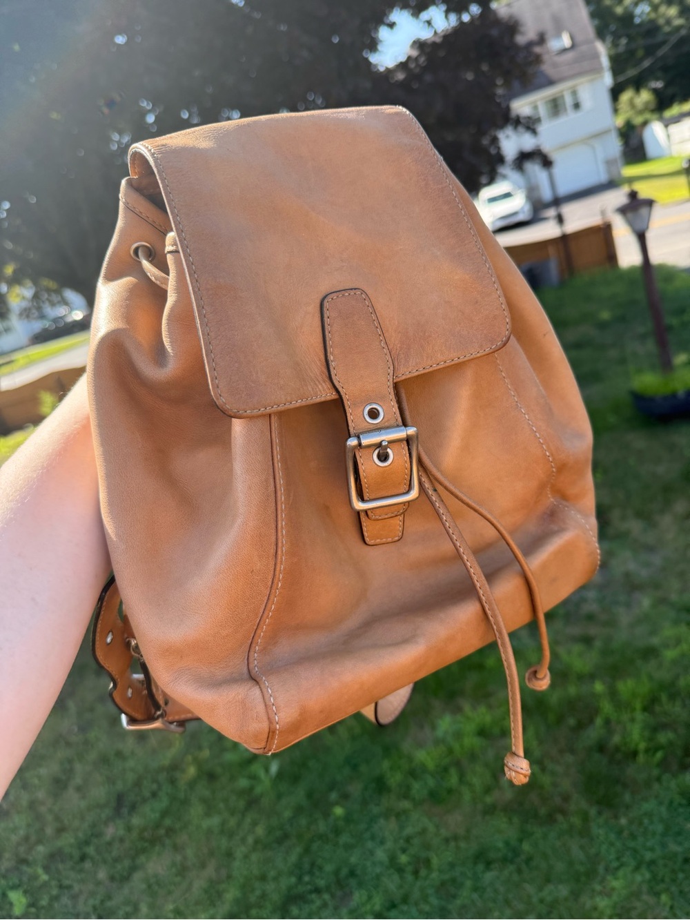 Vintage coach mini backpack